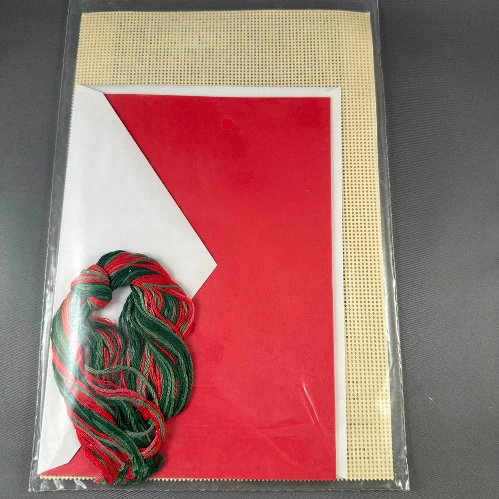 Vtg Better Homes and Gardens Cross Stitch Christmas‎ Card Kit Laurie Craven New